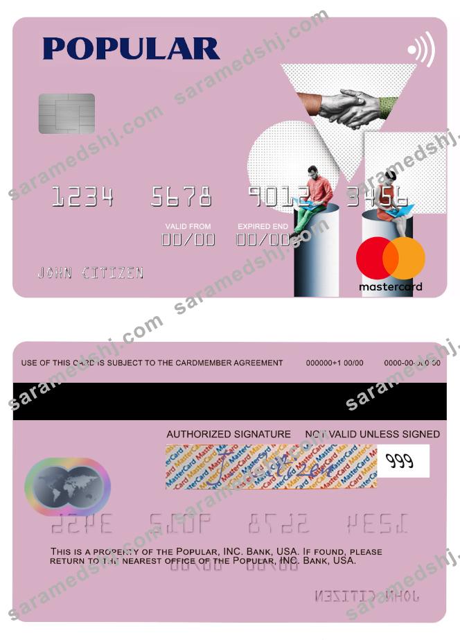 USA Popular, Inc. Bank mastercard